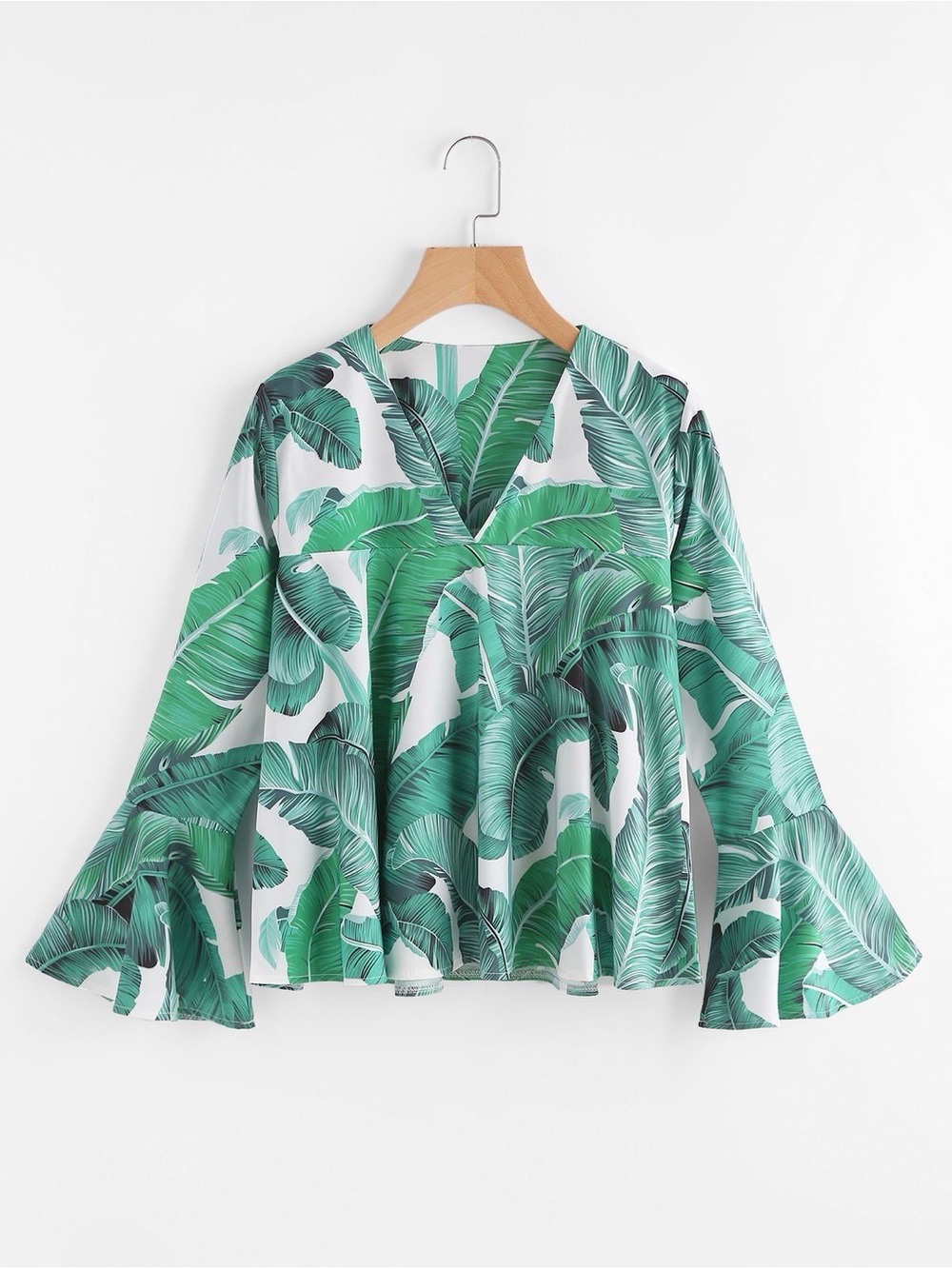 Palm Leaf Print Shirt